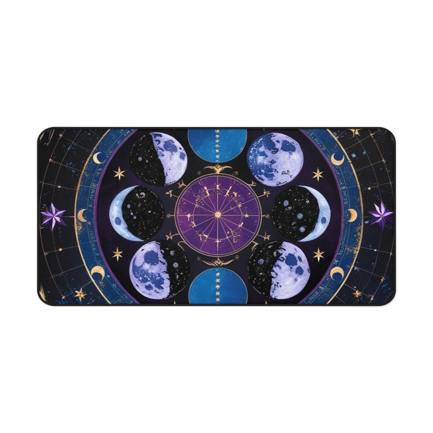 Celestial Moons Desk Mat - Stylish Astrology Office Accessory