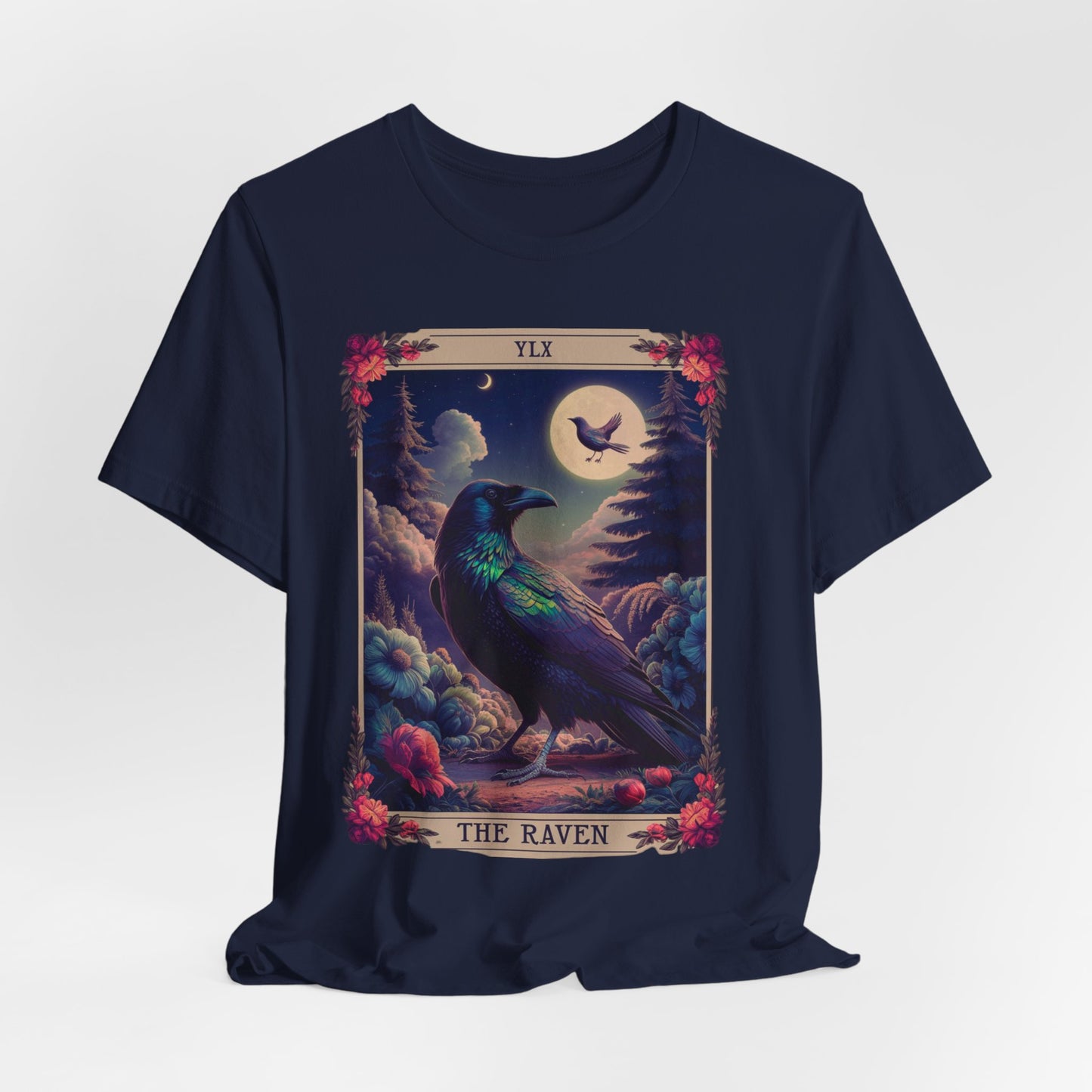 Raven Tarot Card Shirt, Witchy Shirt, Tarot Card Shirt, Raven Shirt