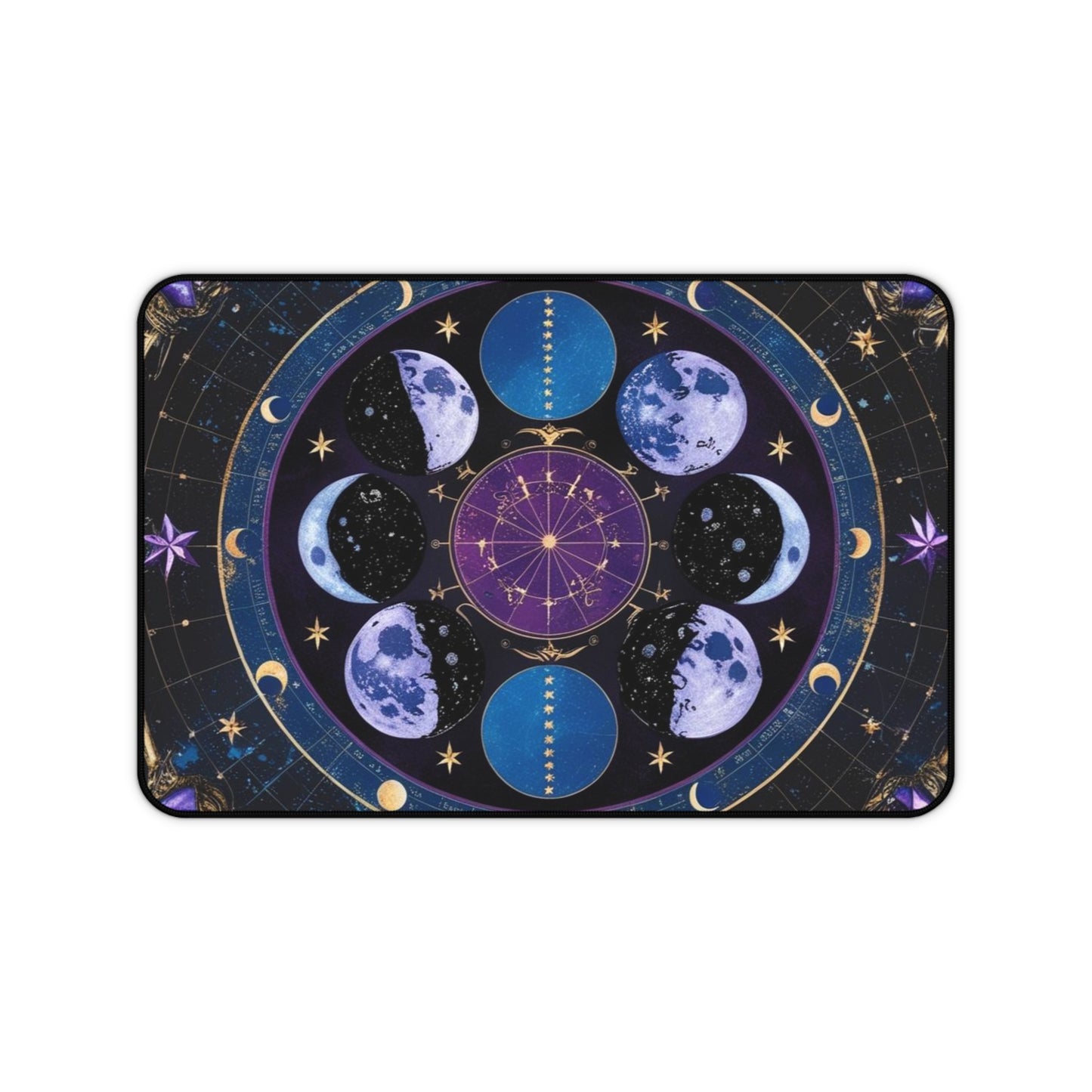 Celestial Moons Desk Mat - Stylish Astrology Office Accessory