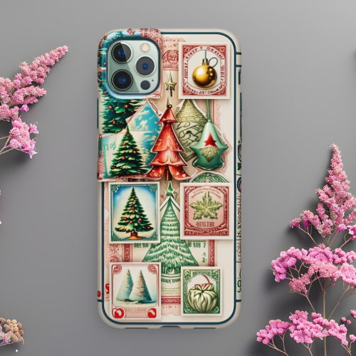 Christmas Phone Case, Holiday Phone Cover, Festive Tech Accessory, Winter Gift, Seasonal Case