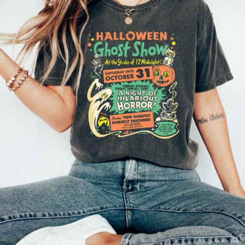 Unisex Halloween Ghost Show T-Shirt | Spooky Fun for Fall Celebrations