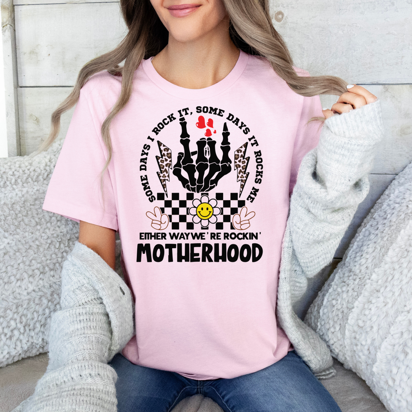 Artistic Motherhood T-Shirt, Funny Mom Shirt, Gift for Moms, Rocking Motherhood Tee, Trendy Unisex T-Shirt, Casual Wear