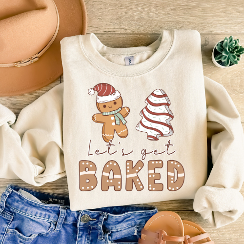 Festive Gingerbread Sweatshirt, Unisex Holiday Apparel, Christmas Gift, Baking Lover's Top, Cozy Crewneck for Winter