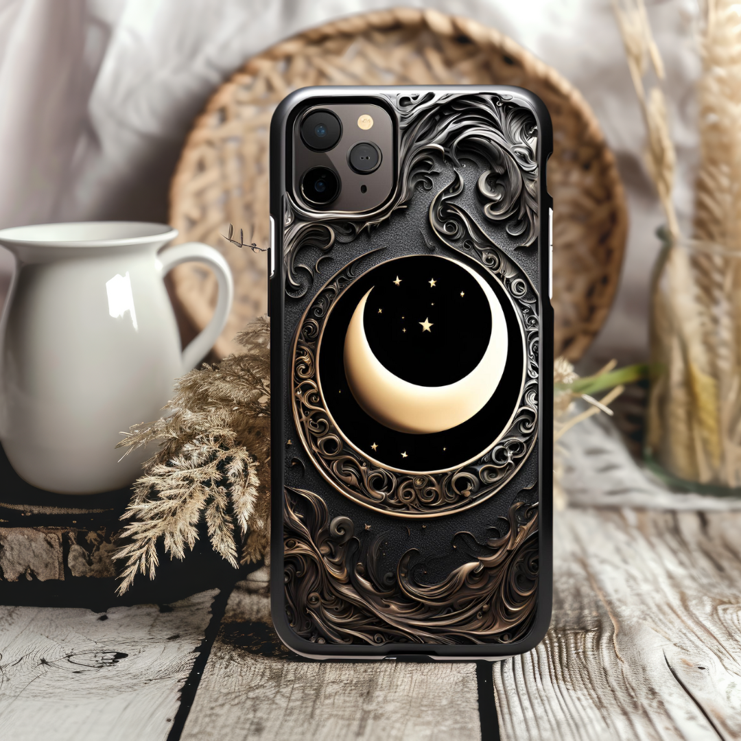 Celestial Moon Iphone Case - Tough Cases, Celestial Moon Phone Case for iPhone, Samsung, and Google Pixel