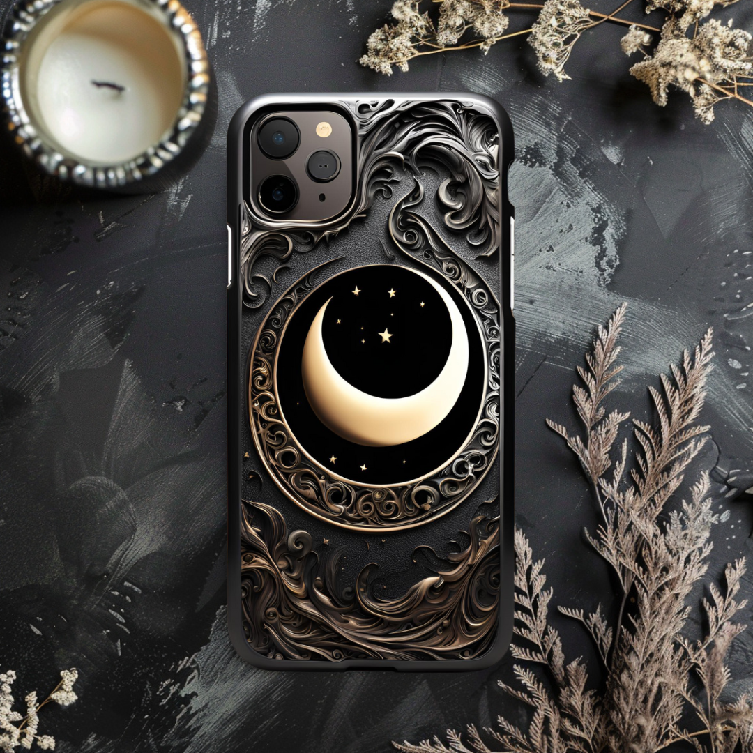 Celestial Moon Iphone Case - Tough Cases, Celestial Moon Phone Case for iPhone, Samsung, and Google Pixel