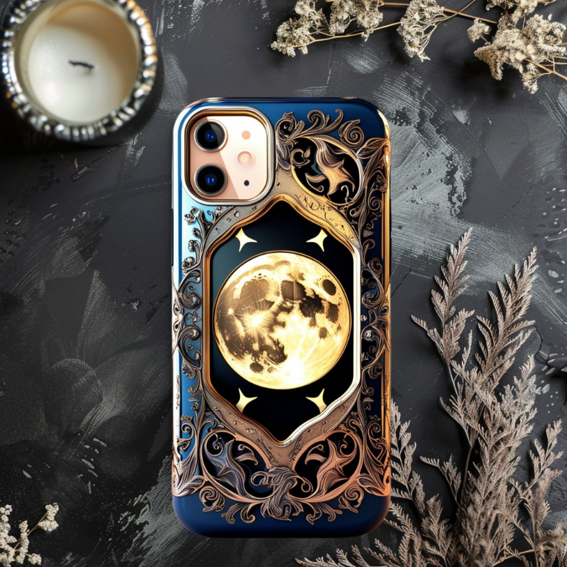 Celestial Phone Case for iPhone, Samsung, and Google Pixel, Touch case - Night Sky Design