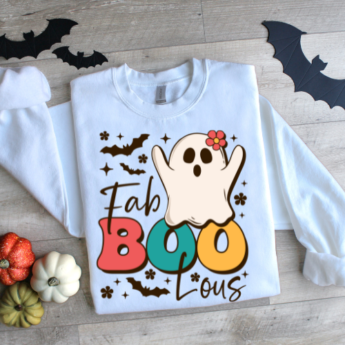 Fab BOO-lous Ghost Sweatshirt for Halloween