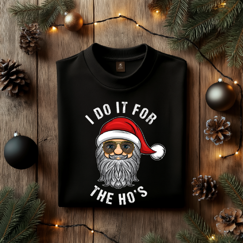 I Do It For the Ho's Christmas Shirt, Funny Christmas for Men