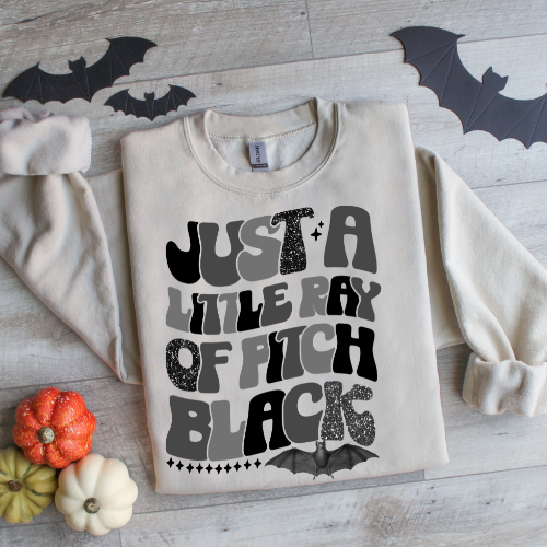 Unisex Crewneck Sweatshirt - Just a Little Ray of Pitch Black