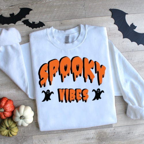 Spooky Vibes Crewneck Sweatshirt - Unisex Heavy Blend™ - Perfect for Halloween!