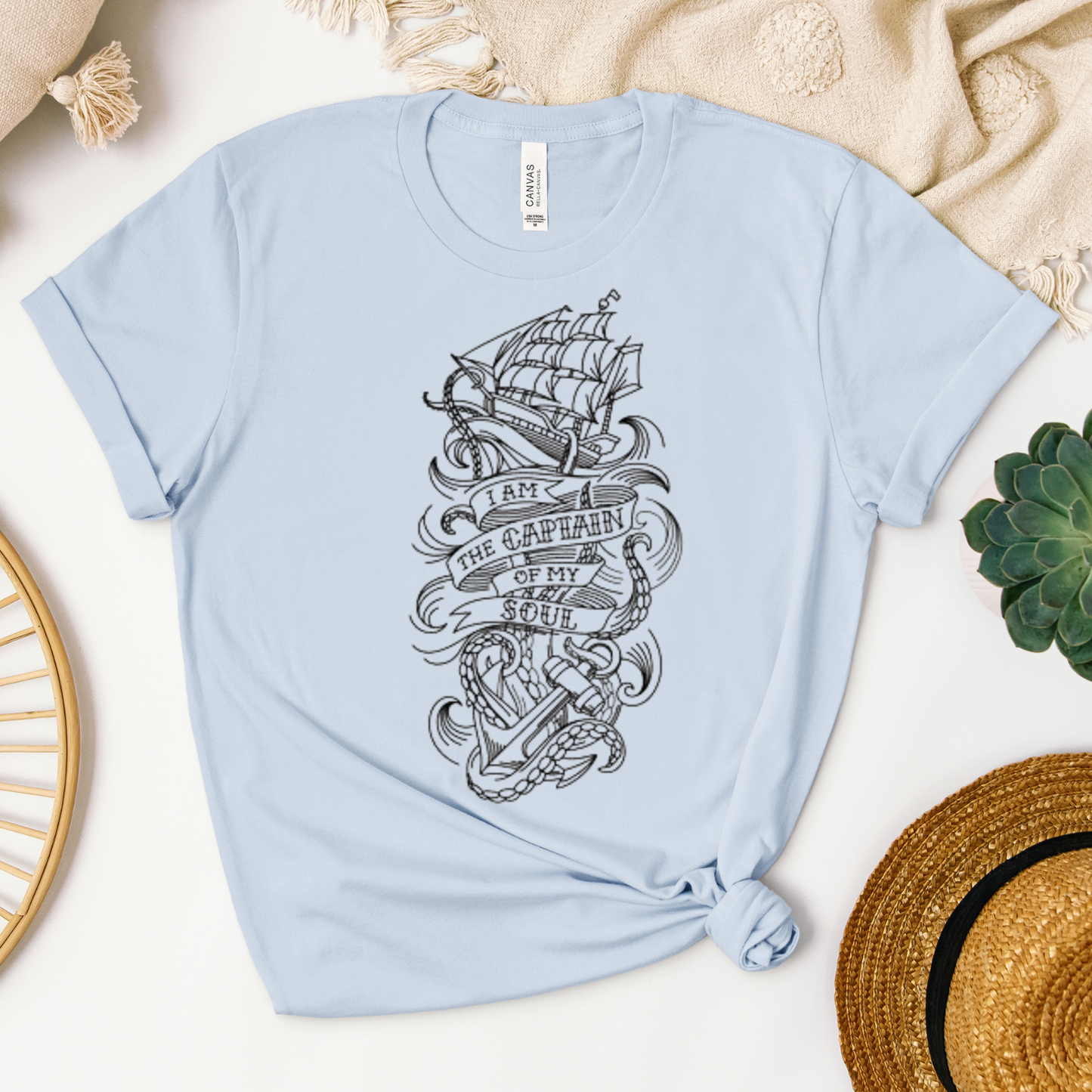Adventurous Nautical T-Shirt for Marine Lovers, Perfect for Summer, Beach Days, and Gift Giving, Graphic Tee, Ocean Vibes, Unisex Apparel