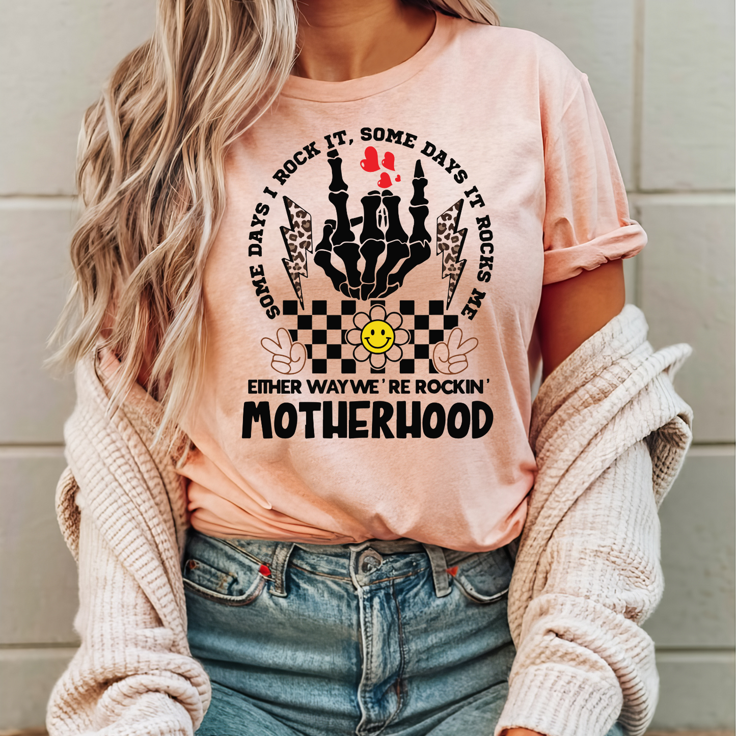 Artistic Motherhood T-Shirt, Funny Mom Shirt, Gift for Moms, Rocking Motherhood Tee, Trendy Unisex T-Shirt, Casual Wear