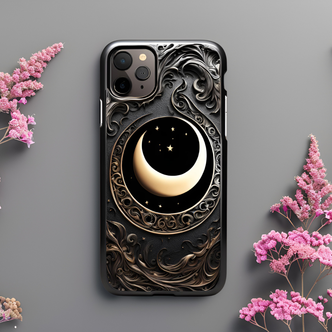 Celestial Moon Iphone Case - Tough Cases, Celestial Moon Phone Case for iPhone, Samsung, and Google Pixel