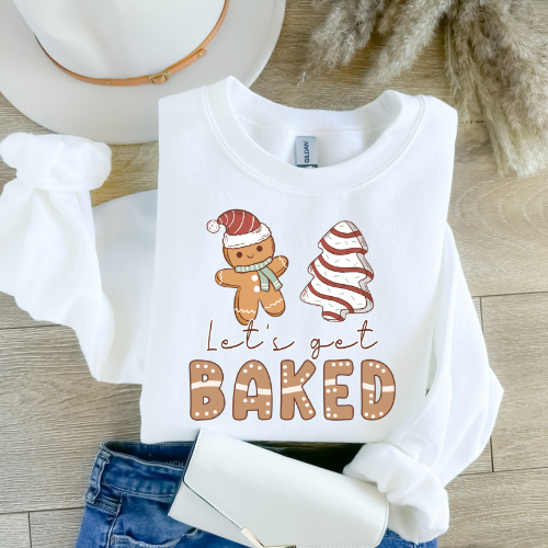 Festive Gingerbread Sweatshirt, Unisex Holiday Apparel, Christmas Gift, Baking Lover's Top, Cozy Crewneck for Winter