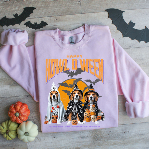 Ghost Dog Sweatshirt, Halloween Sweatshirt,Halloween Sweater,Happy Halloween, Retro Spooky Season, Ghost Sweatshirt,Halloween Dog Shirt