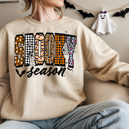 Spooky Season Sweatshirt, Cozy Unisex Crewneck, Halloween Apparel, Fall Fashion, Comfortable Gift Idea