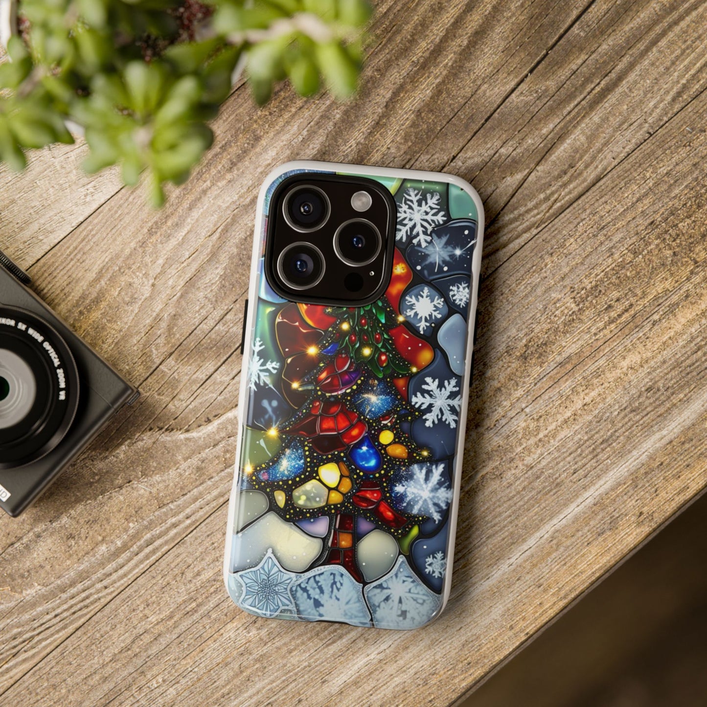 Christmas Tree Phone Case - Festive Tough Phone Cover, Holiday Gift for Him & Her, Winter Cheer, Unique Smartphone Accessories