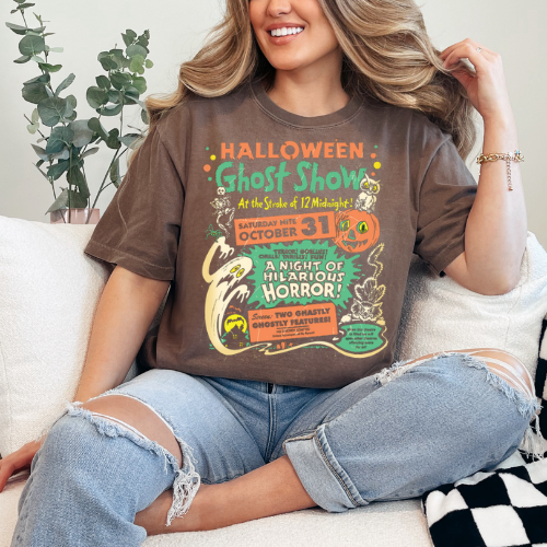 Unisex Halloween Ghost Show T-Shirt | Spooky Fun for Fall Celebrations