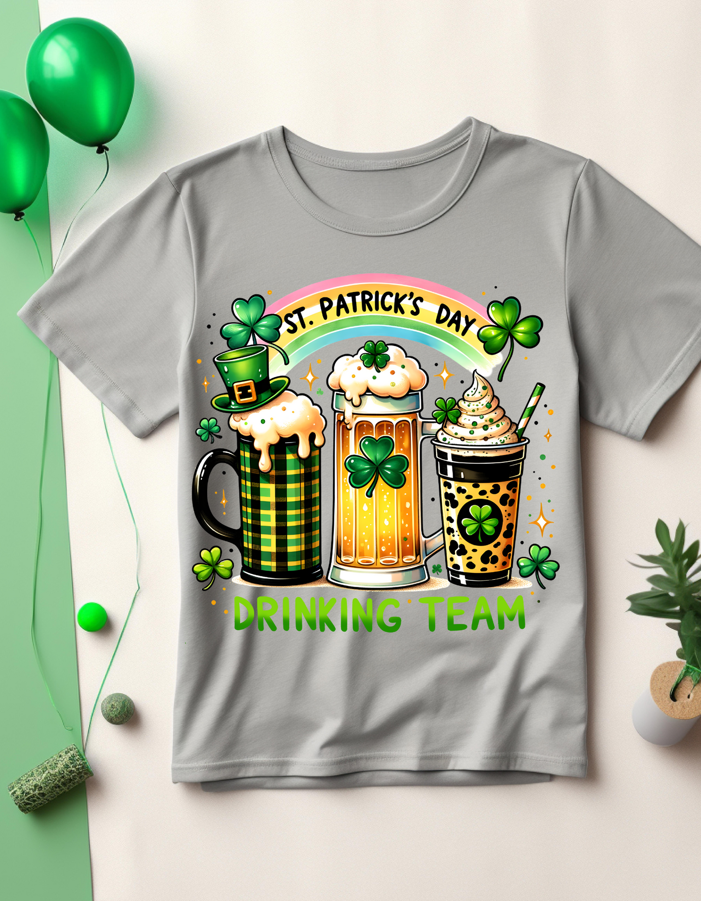 St. Patrick's Day Drinking Team Tee, Unisex Softstyle T-Shirt, Celebration Shirt, Holiday Apparel, Party Outfit, Fun Gift