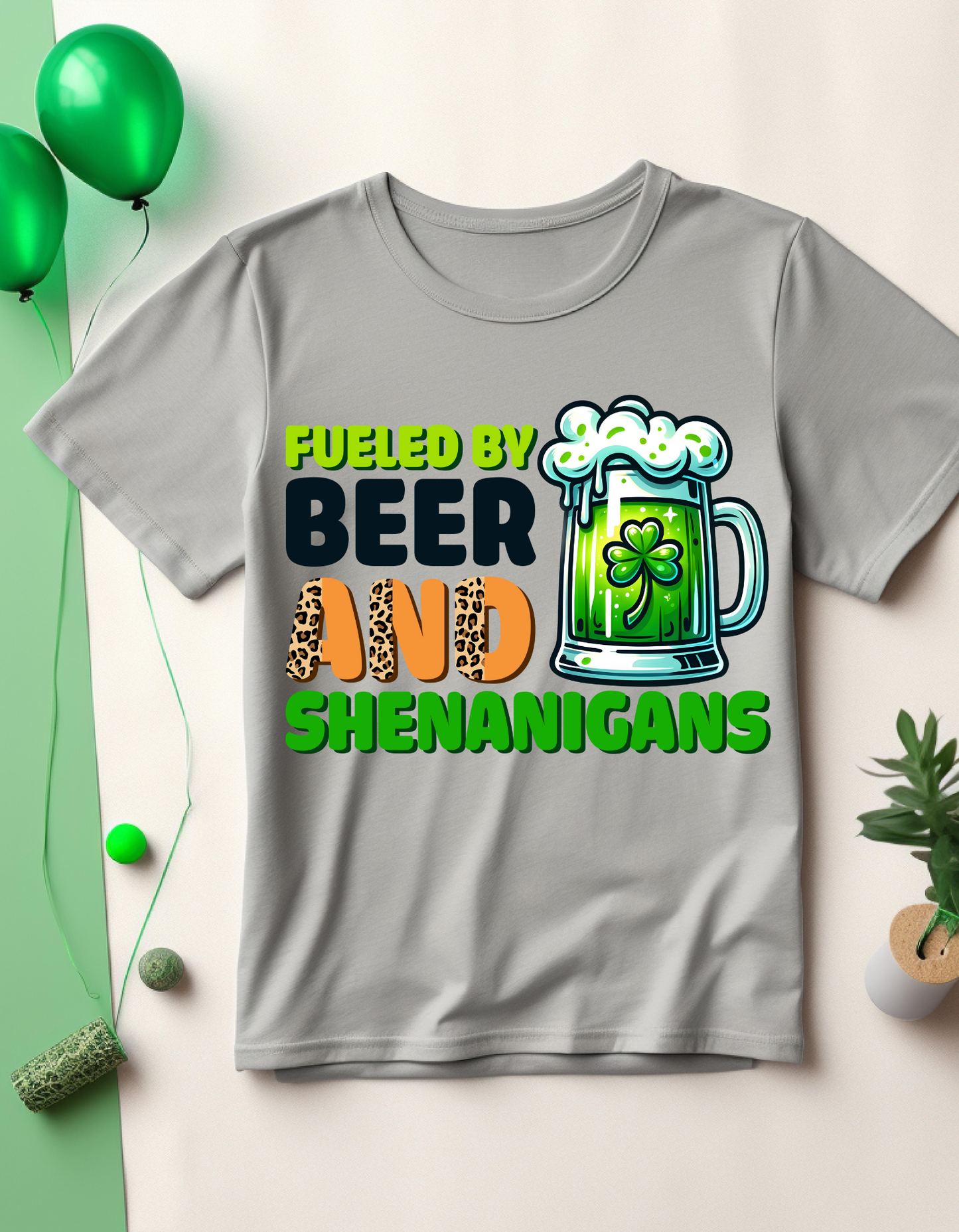 St. Patrick's Day Beer Shenanigans T-Shirt, Unisex Softstyle Tee, Funny Irish Shirt, Party Attire, Gift for Beer Lovers, Casual Wear
