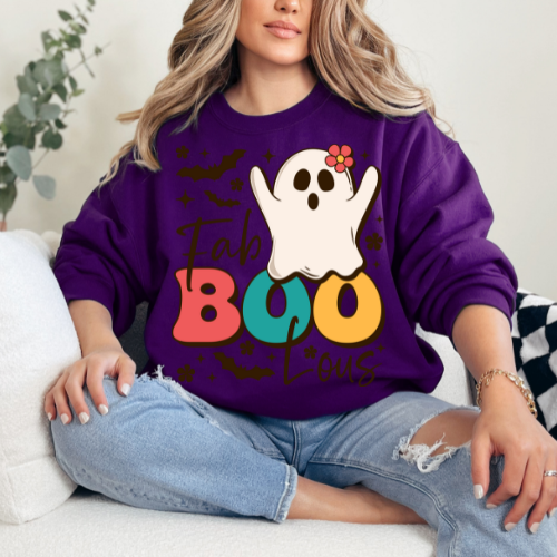 Fab BOO-lous Ghost Sweatshirt for Halloween