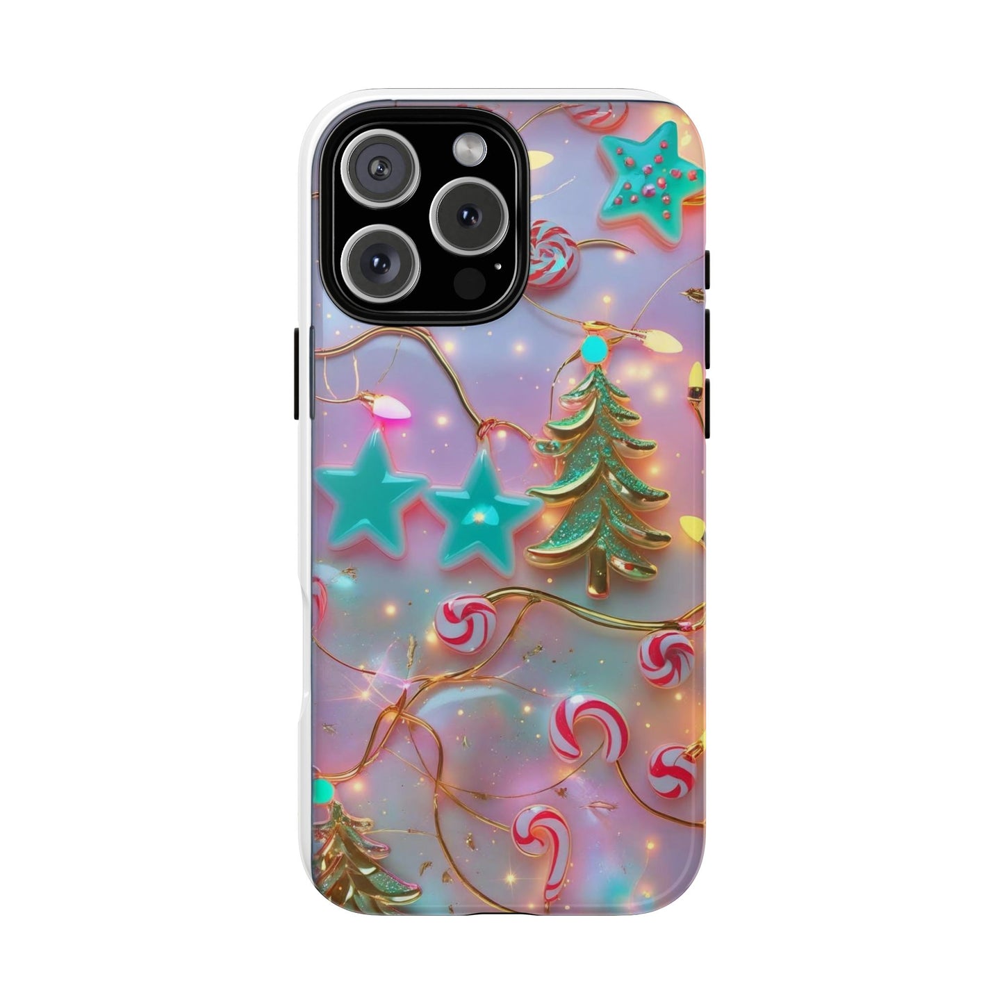 Christmas-Themed Phone Case, Holiday Decor, Festive Accessories, Gift for Her, Winter Wonderland, Tough Cases