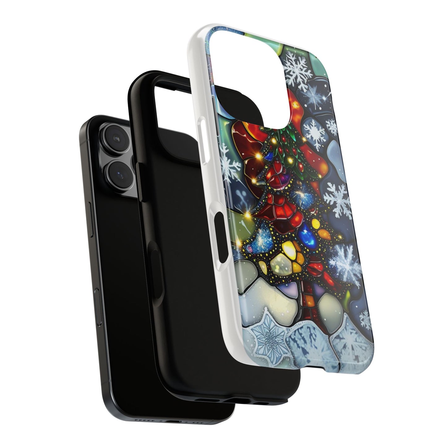 Christmas Tree Phone Case - Festive Tough Phone Cover, Holiday Gift for Him & Her, Winter Cheer, Unique Smartphone Accessories