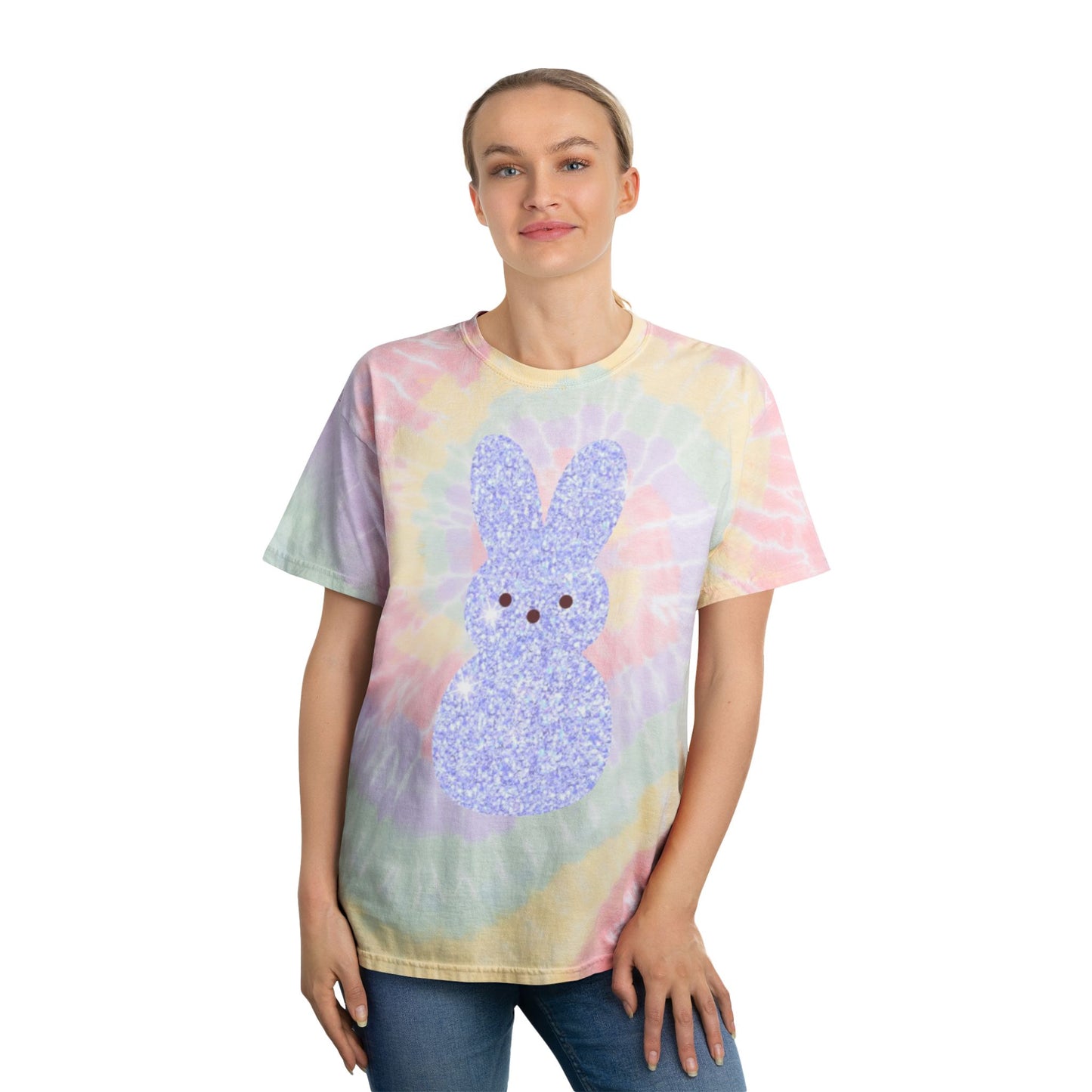 Easter Bunny Tie-Dye Tee | Pastel Spiral Shirt, Spring Fashion, Easter Gift, Festival Outfit, Trendy Tee