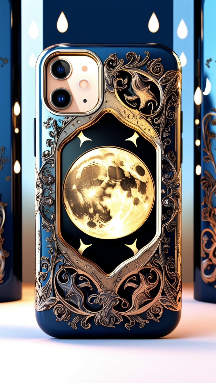 Celestial Phone Case for iPhone, Samsung, and Google Pixel, Touch case - Night Sky Design