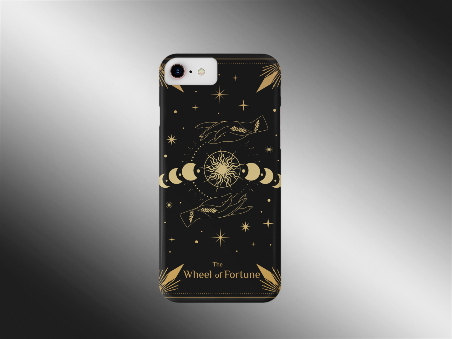 Astrology Wheel of Fortune Phone Case - Tough & Stylish for Mystic Vibes, Wheel of Fortune Tarot Card Phone Case, Celestial Wheel of Fortune Phone Case for iPhone and Samsung