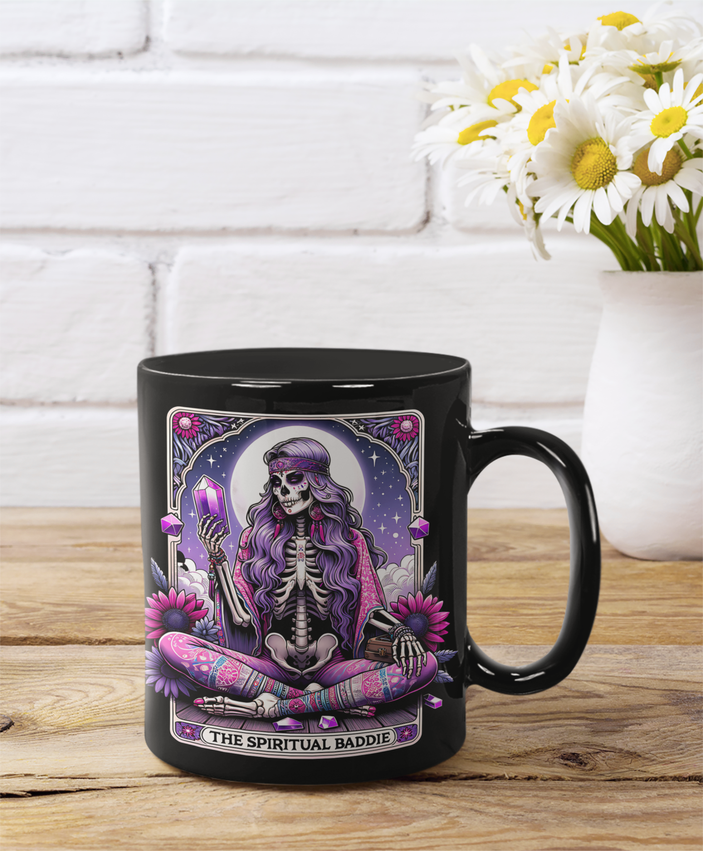 Cosmic Skeleton Mug - 11oz & 15oz | Spiritual Vibes Coffee Cup, Spiritual Baddie Coffee Mug, Witch Coffee Mug, Occult Coffee Mug, Mystical Coffee Mug