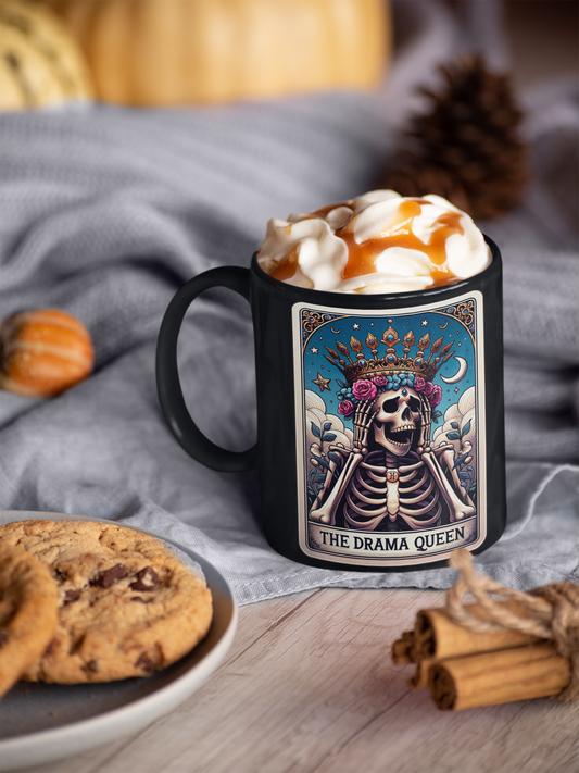 The Drama Queen Tarot Card Coffee Mug, Tarot Card Coffee Mug, Celestial Coffee Mug, Drama Queen Mug