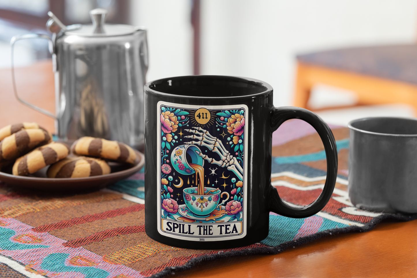 Spill The Tea Tarot Card Coffee Mug, Tarot Card Coffee Mug, Celestial Coffee Mug, Spill The Tea Mug