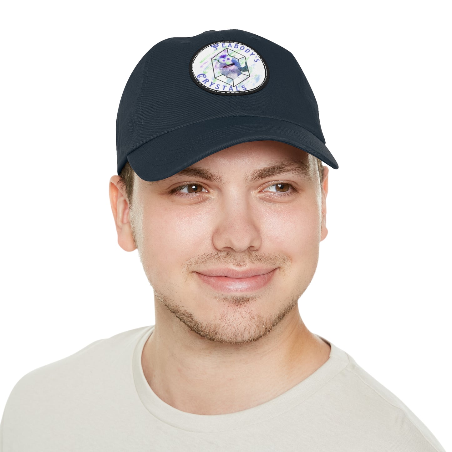 Peabody's Crystals Dad Hat with Leather Patch - Casual Everyday Style