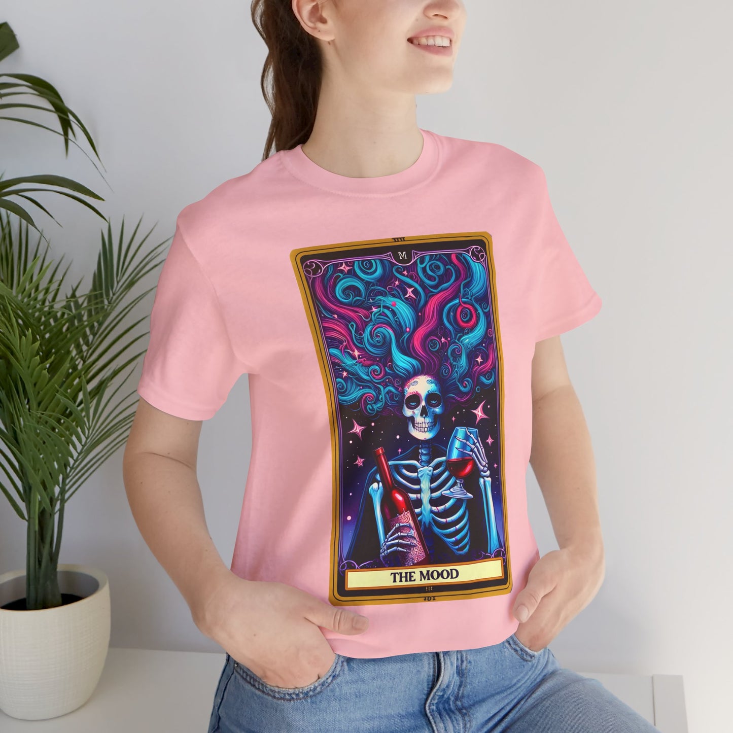 The Mood Skeleton Graphic Tee -The Mood Tarot Card Shirt, The Mood Tarot Card, Mood Tarot Card, Mood Tarot Card Shirt, The Mood Tarot Card Gift, The Mood Tarot Card Tshirt