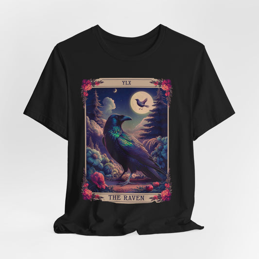 Raven Tarot Card Shirt, Witchy Shirt, Tarot Card Shirt, Raven Shirt