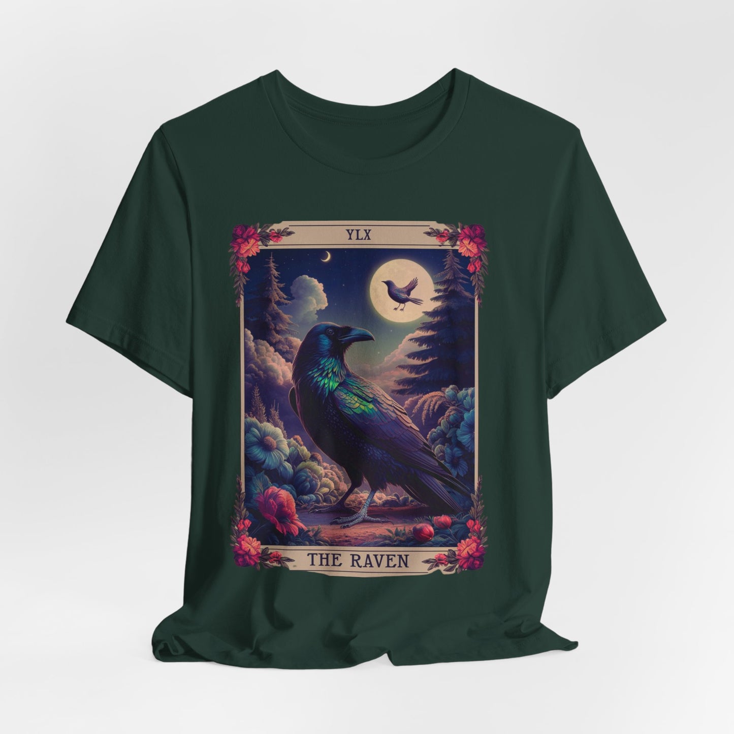 Raven Tarot Card Shirt, Witchy Shirt, Tarot Card Shirt, Raven Shirt