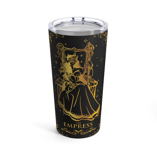 The Empress Tarot Card Tumbler, Occult Empress tarot card tumbler, The Empress Tarot tumbler, The Empress tarot card tumbler