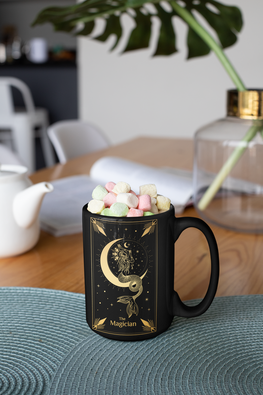 The Magician Tarot Card Coffee Mug, Tarot Card Coffee Mug, The Magician Tarot Card, Tarot Card Mug, Magician Tarot Mug, Coffee Mug Tarot