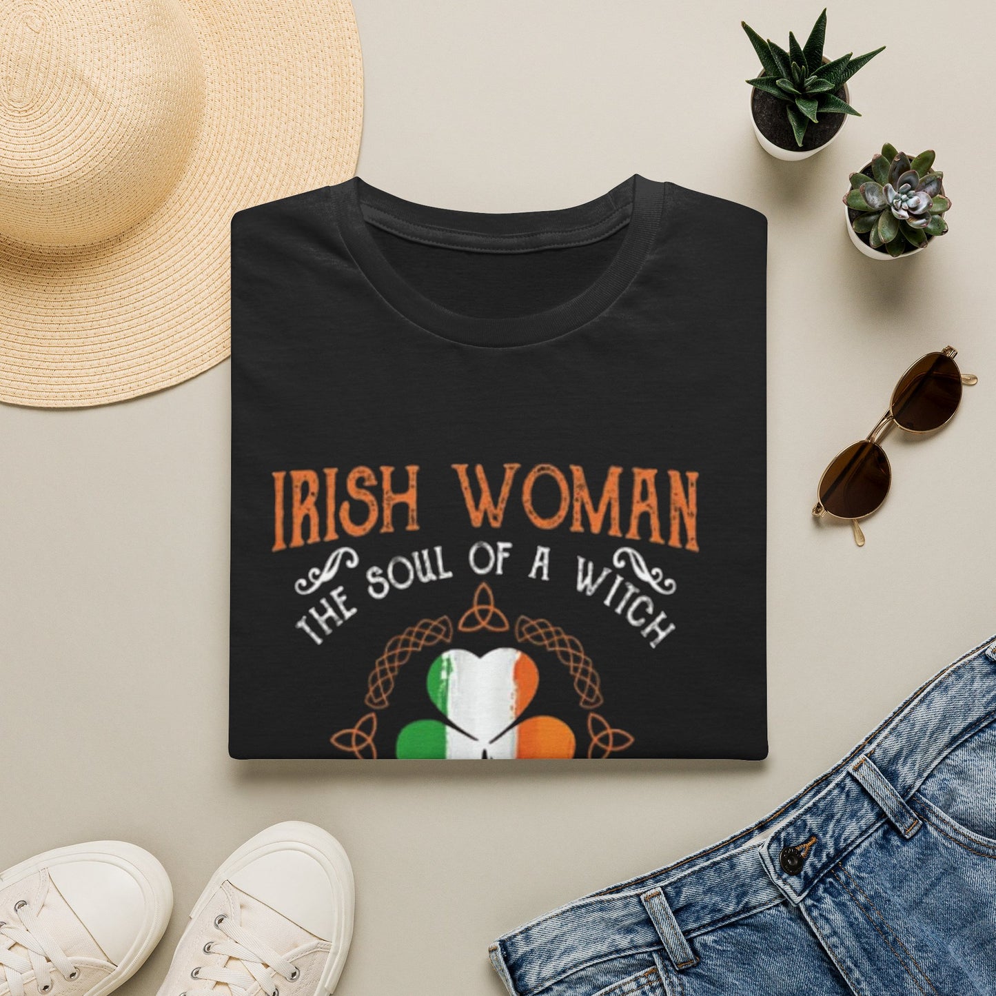 Irish Woman T-Shirt — "The Soul of a Witch" St. Patrick’s Day Tee