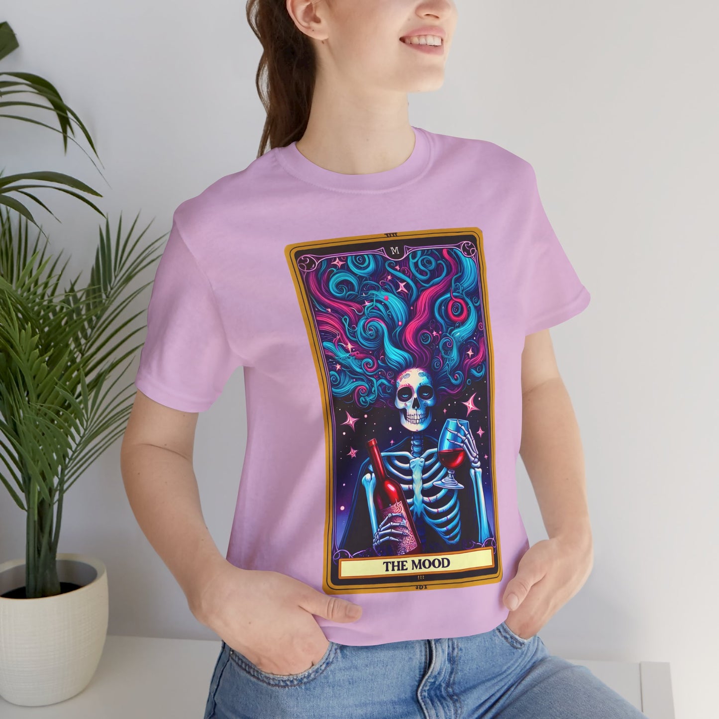 The Mood Skeleton Graphic Tee -The Mood Tarot Card Shirt, The Mood Tarot Card, Mood Tarot Card, Mood Tarot Card Shirt, The Mood Tarot Card Gift, The Mood Tarot Card Tshirt