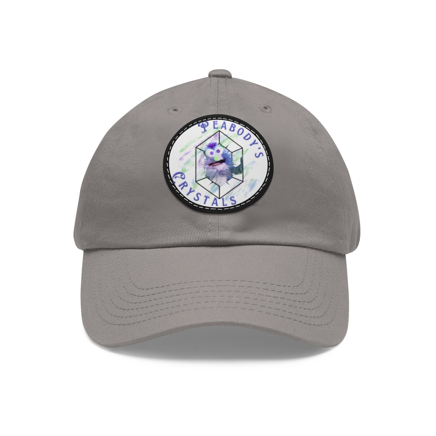 Peabody's Crystals Dad Hat with Leather Patch - Casual Everyday Style