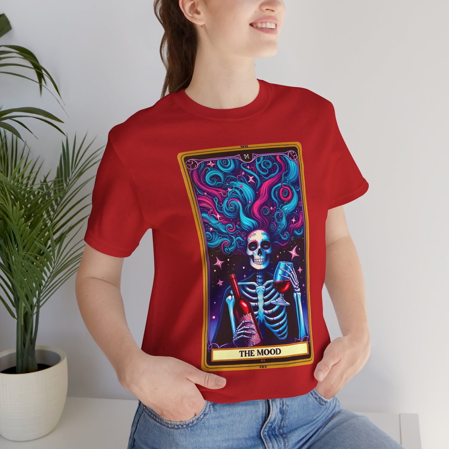 The Mood Skeleton Graphic Tee -The Mood Tarot Card Shirt, The Mood Tarot Card, Mood Tarot Card, Mood Tarot Card Shirt, The Mood Tarot Card Gift, The Mood Tarot Card Tshirt