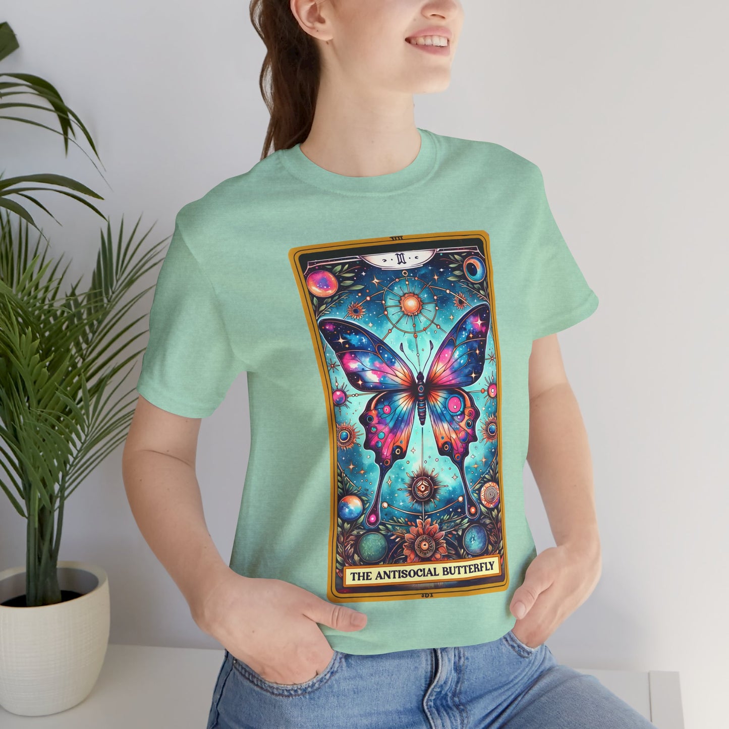 The Antisocial Butterfly Unisex Tee | Cosmic Vibe Graphic T-Shirt Anti Social Butterfly Shirt, Butterfly Shirt, Antisocial Shirts, Introvert Shirt, Anti Social Club Shirt, Gifts For Introverts,