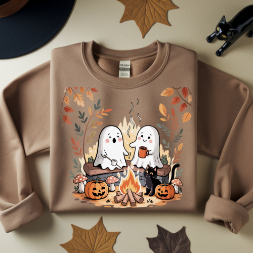 Cute Halloween Ghosts Sweatshirt, Halloween Ghost Shirt, Spooky Season Shirt