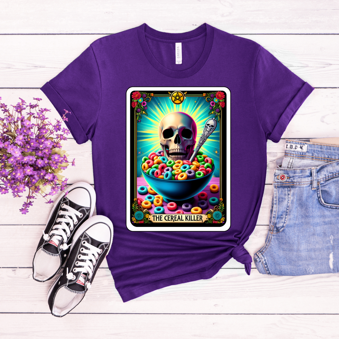 The Cereal Killer Tarot Card Shirt, Funny Tarot Card Shirt, Cereal Killer Shirt, Celestial Shirt, Mystical Shirt