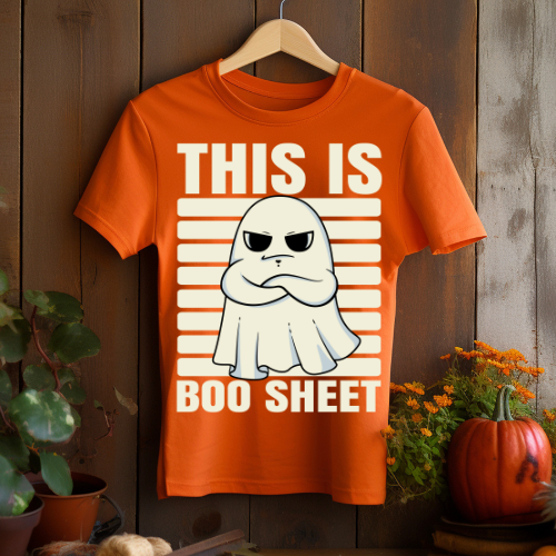 Funny Ghost Boo Sheet Tee - Unisex Jersey Short Sleeve T-Shirt
