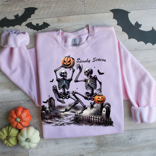 Spooky Season Skeleton Sweatshirt - Unisex Heavy Blend Crewneck