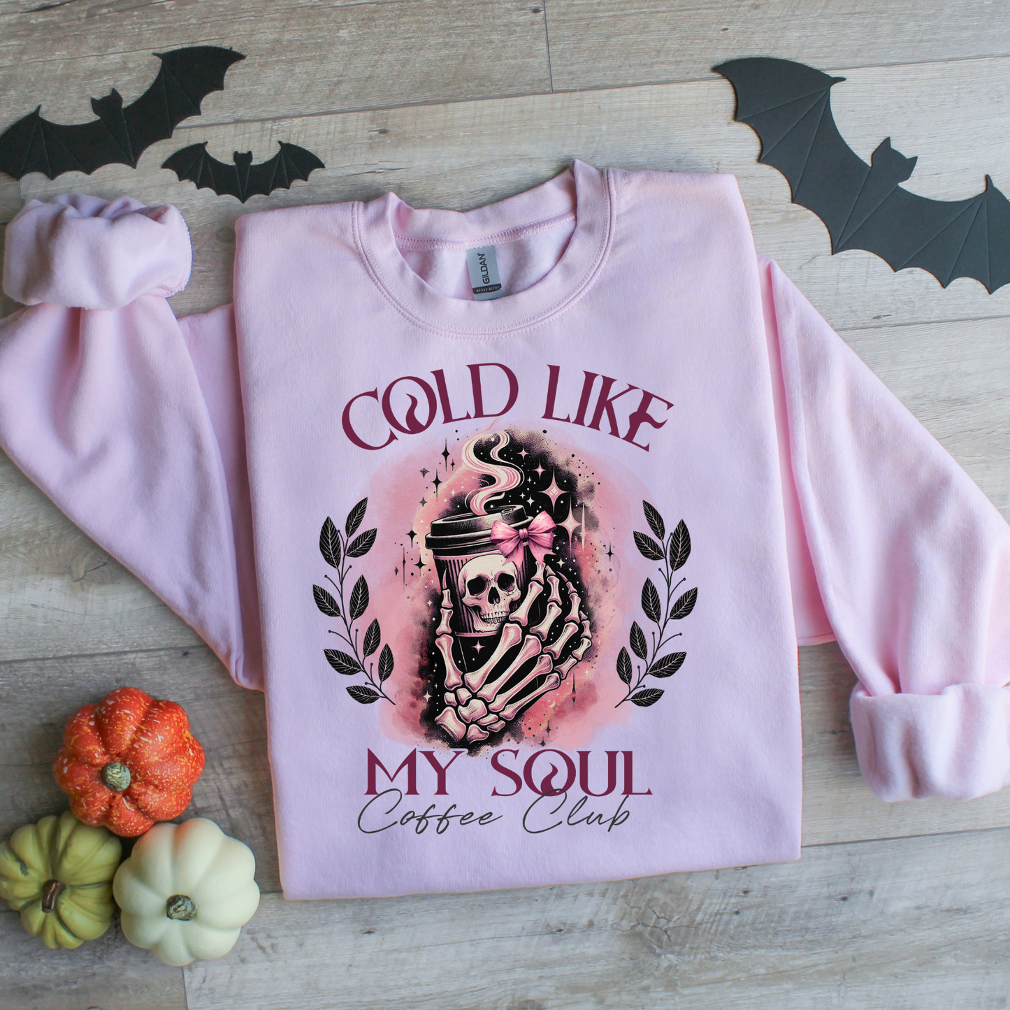 Cold Like My Soul Coffee Club Shirt, Halloween Sweatshirt, Spooky Season Tshirt, Halloween Coffee Tshirt, Gift for Halloween Lovers, Spooky