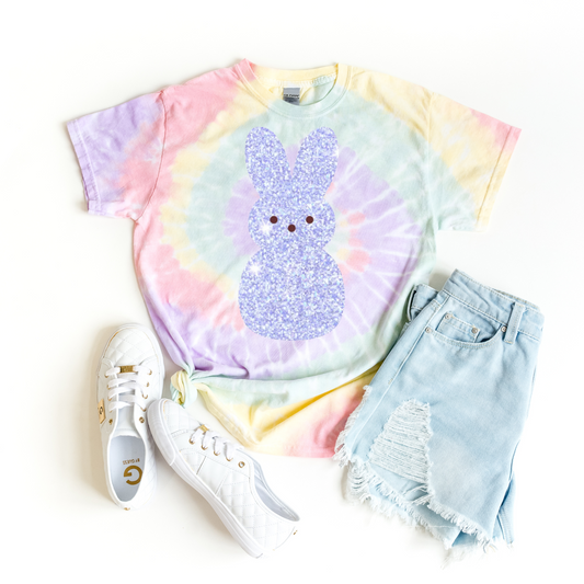Easter Bunny Tie-Dye Tee | Pastel Spiral Shirt, Spring Fashion, Easter Gift, Festival Outfit, Trendy Tee